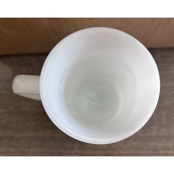 Vintage Federal White Milk Glass Stein Beer Mug Tankards with Pub Tavern Scene - Picture 4 of 5